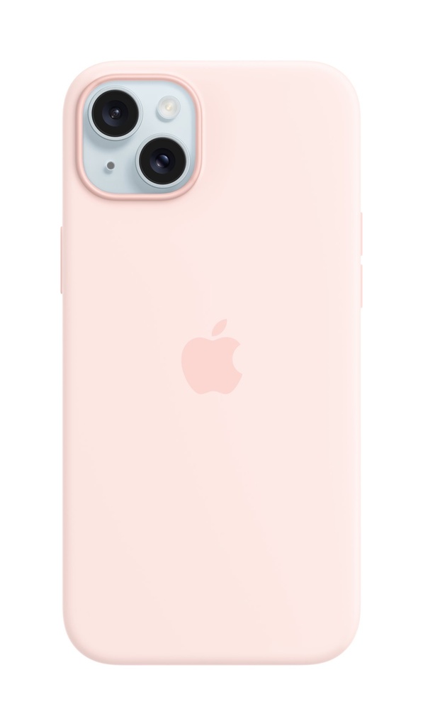 Apple Custodia MagSafe in silicone per iPhone 15 Plus - Rosa confetto