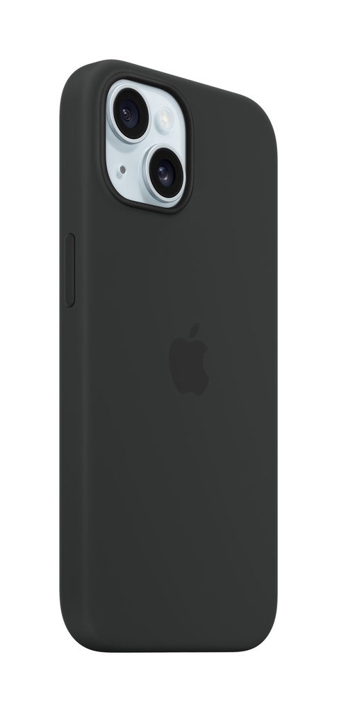 Apple Custodia MagSafe in silicone per iPhone 15 - Nero