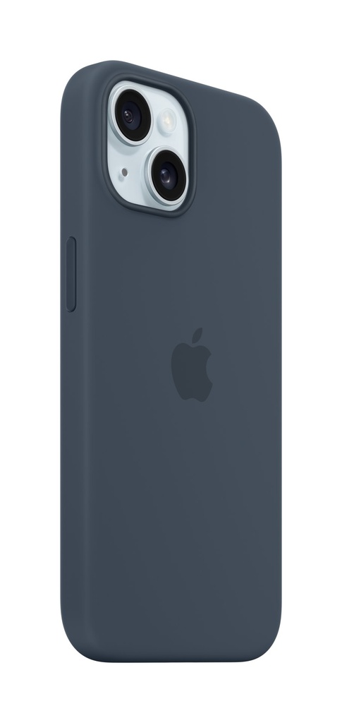 Apple Custodia MagSafe in silicone per iPhone 15 - Blu tempesta