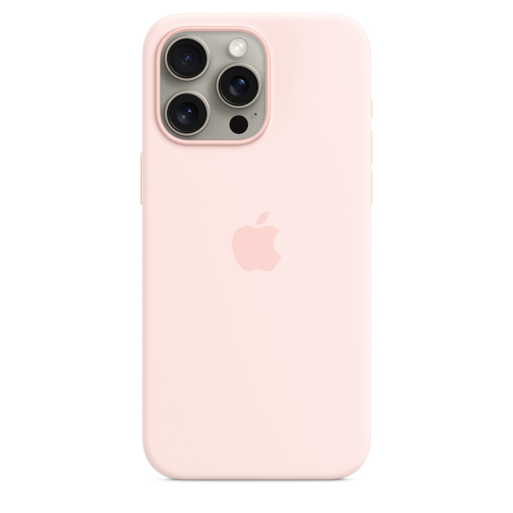 [MT1U3ZM/A] Apple Custodia MagSafe in silicone per iPhone 15 Pro Max - Rosa confetto