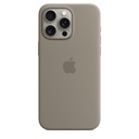 Apple Custodia MagSafe in silicone per iPhone 15 Pro Max - Grigio creta