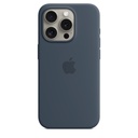Apple Custodia MagSafe in silicone per iPhone 15 Pro - Blu Tempesta