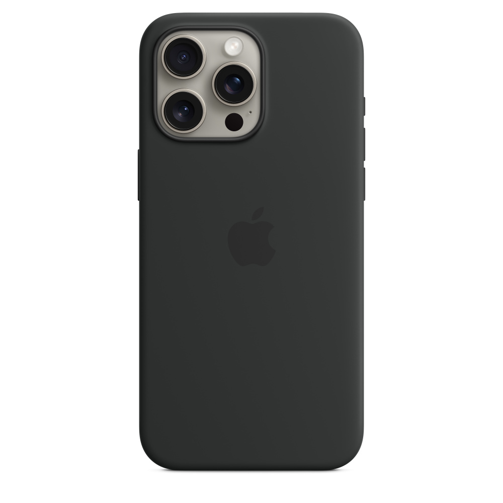 [MT1M3ZM/A] Apple Custodia MagSafe in silicone per iPhone 15 Pro Max - Nero