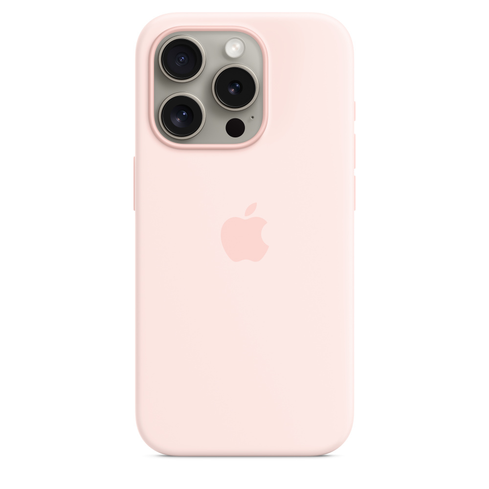 [MT1F3ZM/A] Apple Custodia MagSafe in silicone per iPhone 15 Pro - Rosa confetto