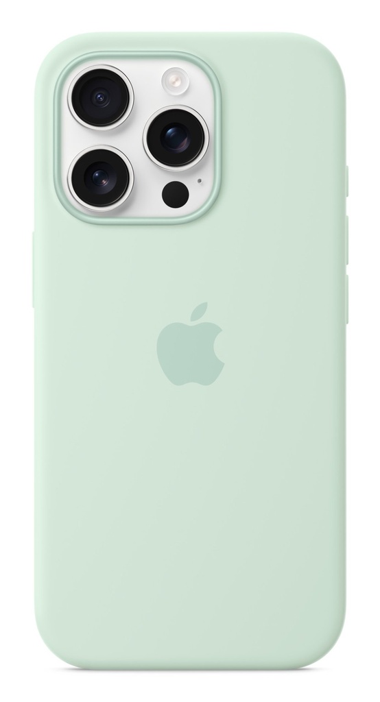 Apple Custodia MagSafe in silicone per iPhone 16 Pro – Acquamarina