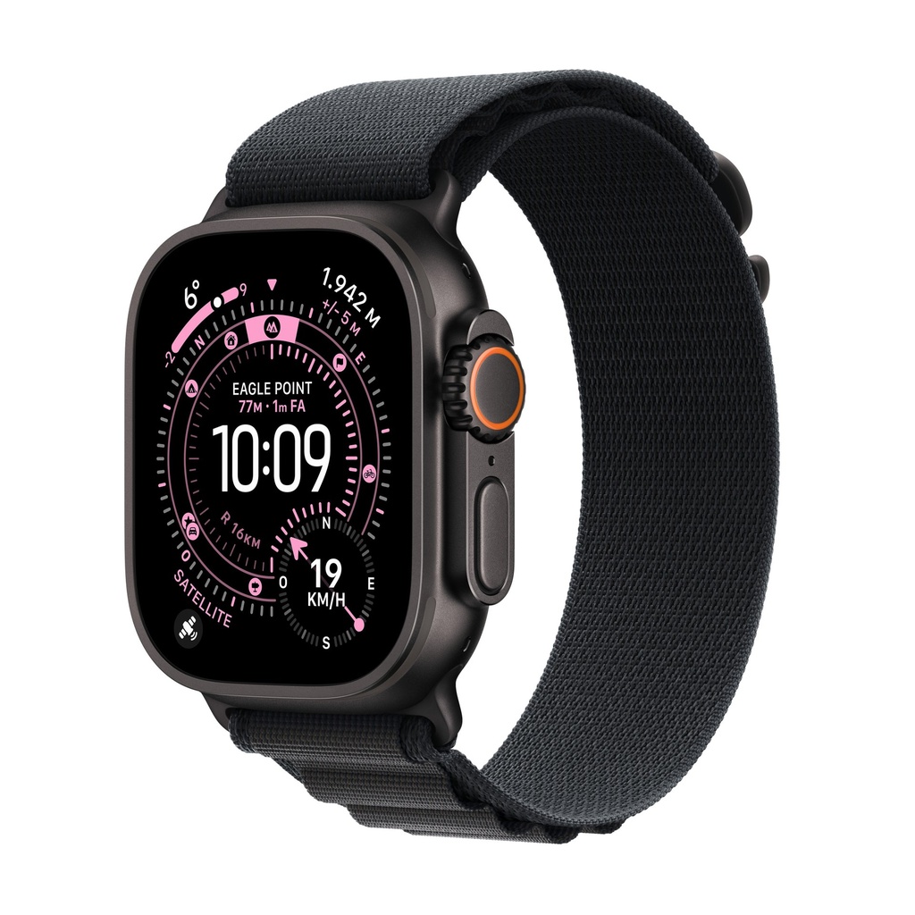 [MF0Q4QL/A] Apple Watch Ultra 3 GPS + Cellular 49mm Black Titanium Case with Black Alpine Loop - Small
