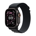 Apple Watch Ultra 3 GPS + Cellular 49mm Black Titanium Case with Black Alpine Loop - Small