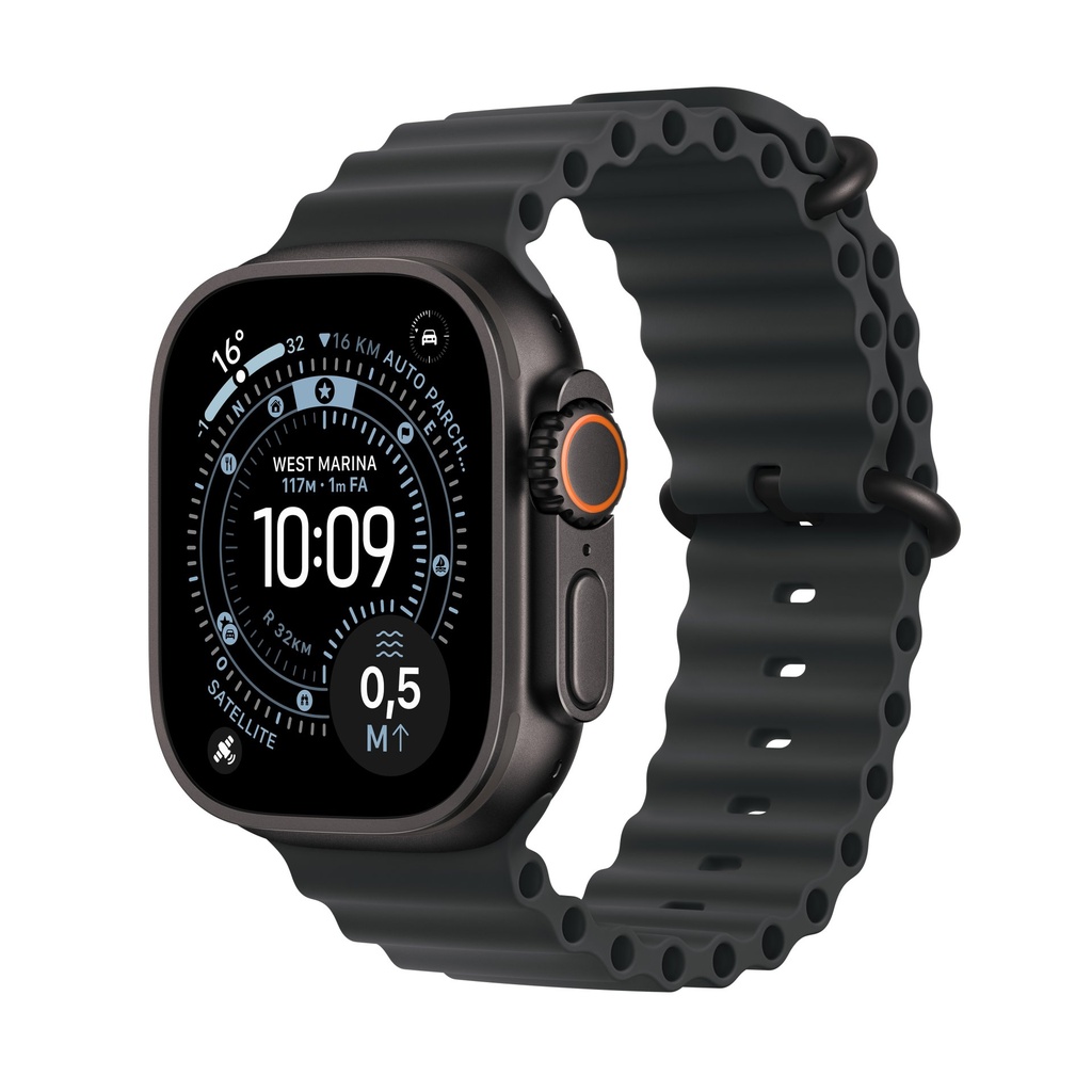 [MF0J4QL/A] Apple Watch Ultra 3 GPS + Cellular 49mm Black Titanium Case with Black Ocean Band