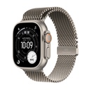 Apple Watch Ultra 3 GPS + Cellular 49mm Natural Titanium Case with Natural Titanium Milanese Loop - Large