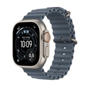Apple Watch Ultra 3 GPS + Cellular 49mm Natural Titanium Case with Anchor Blue Ocean Band