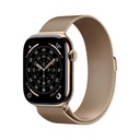 Apple Watch Series 11 GPS + Cellular 46mm Cassa Titanio Oro con Loop in maglia Milanese Oro - M/L