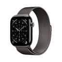 Apple Watch Series 11 GPS + Cellular 46mm Cassa Titanio Ardesia con Loop Milanese Ardesia - S/M