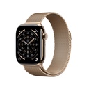 Apple Watch Series 11 GPS + Cellular 42mm Cassa Titanio Oro con Loop in maglia Milanese Oro