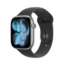 Apple Watch Series 11 GPS + Cellular 46mm Cassa Alluminio Grigio Siderale con Sport Band Nero - M/L