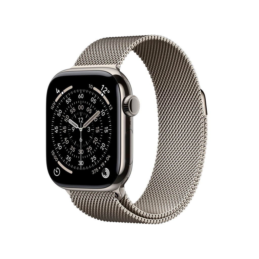 [MF8P4QL/A] Apple Watch Series 11 GPS + Cellular 42mm Natural Titanium Case with Natural Milanese Loop