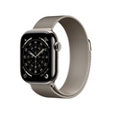 Apple Watch Series 11 GPS + Cellular 42mm Natural Titanium Case with Natural Milanese Loop