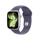 Apple Watch Series 11 GPS + Cellular 42mm Cassa Alluminio Argento con Sport Band Viola Nebbia - S/M