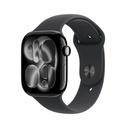 Apple Watch Series 11 GPS 46mm Jet Black Aluminium Case with Black Sport Band - M/L
