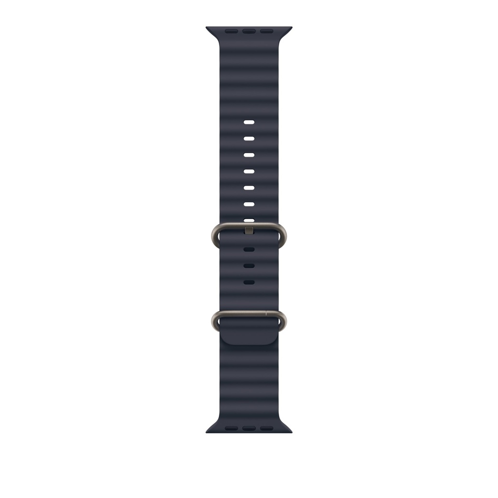 Apple Cinturino Ocean blu navy (49 mm) - Titanio naturale