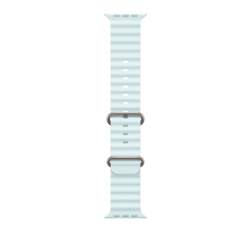 Apple Cinturino Ocean blu ghiaccio (49 mm) - Titanio naturale