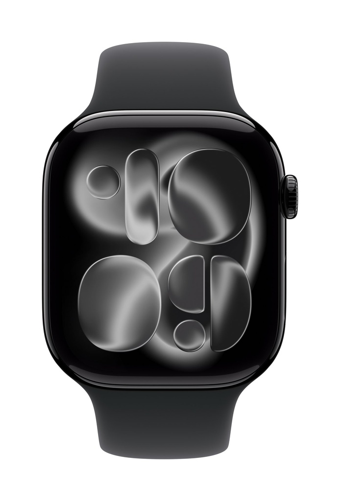 Apple Cinturino Sport nero (46 mm) - M/L