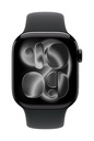 Apple Cinturino Sport nero (42 mm) - S/M