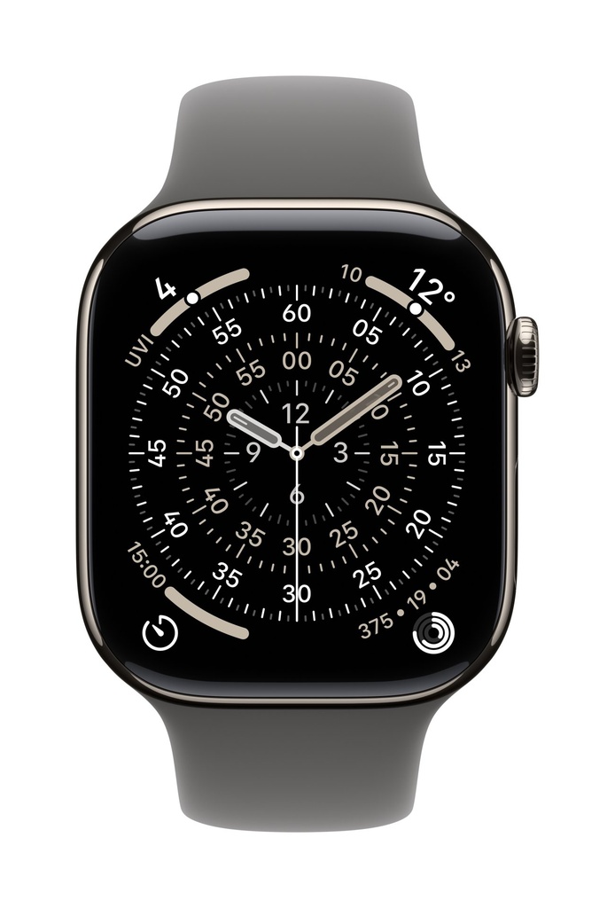 Apple Cinturino Sport grigio pietra (46 mm) - S/M