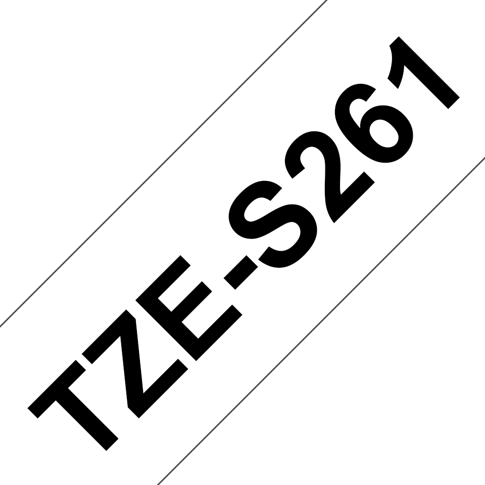 ORIGINAL Brother Nastro Nero su bianco TZe-S261 TZ-S261 36 mm x 8 m, laminato