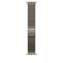 Apple Loop in maglia milanese in titanio naturale (49 mm) - Small