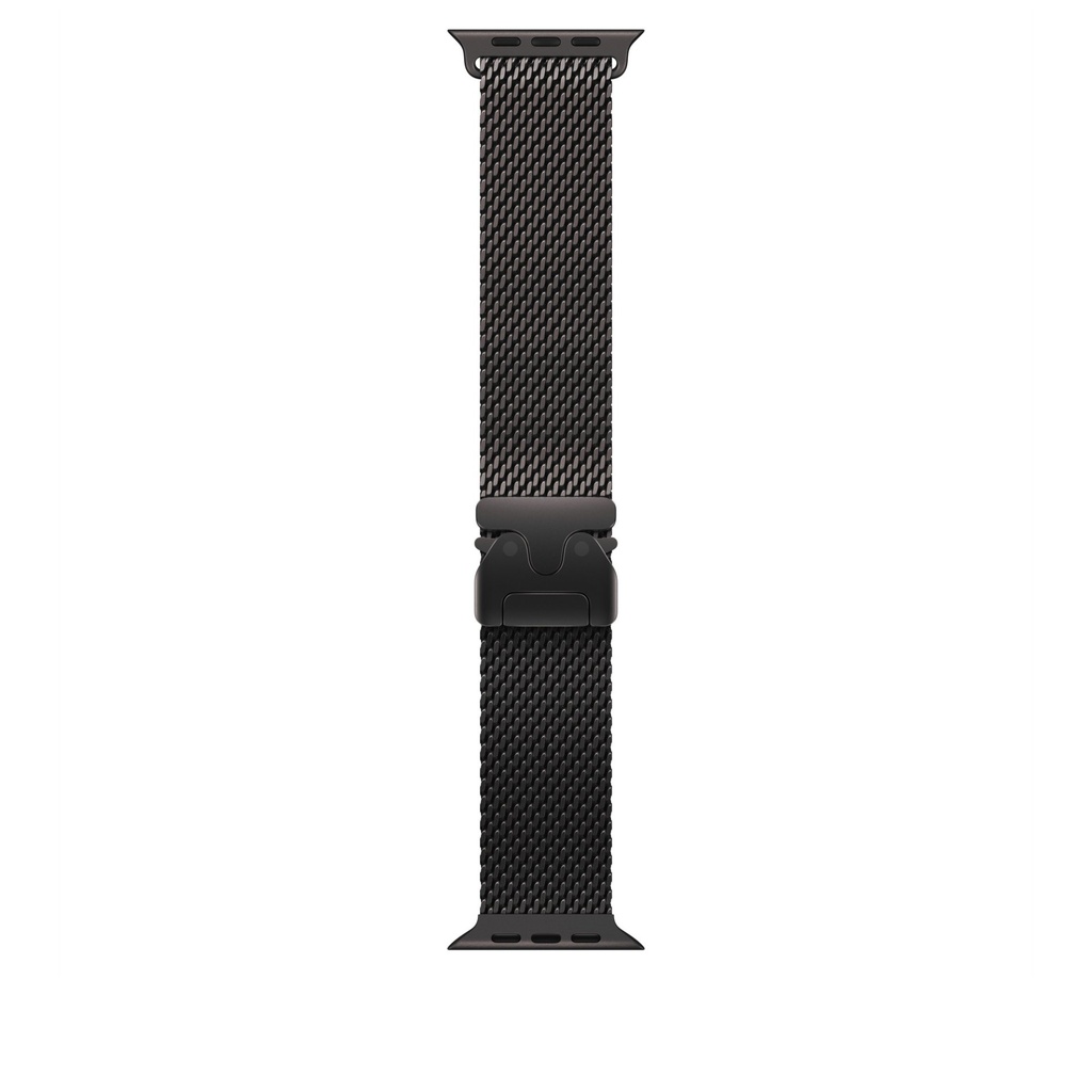 Apple Loop in maglia milanese in titanio nero (49 mm) - Small