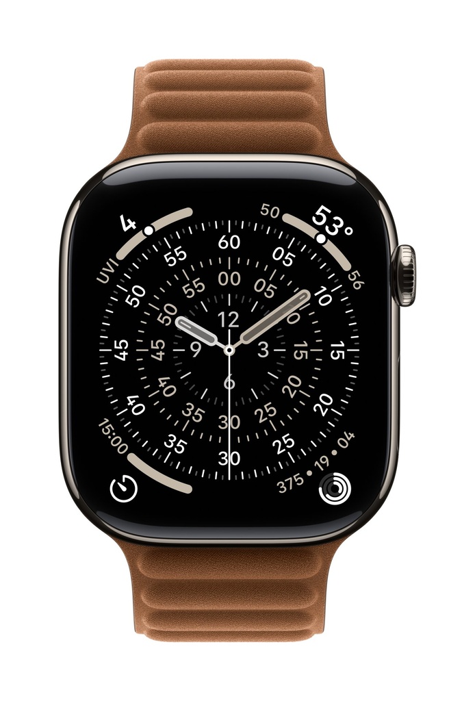 Apple Cinturino a maglie magnetico caramello (46 mm) - M/L