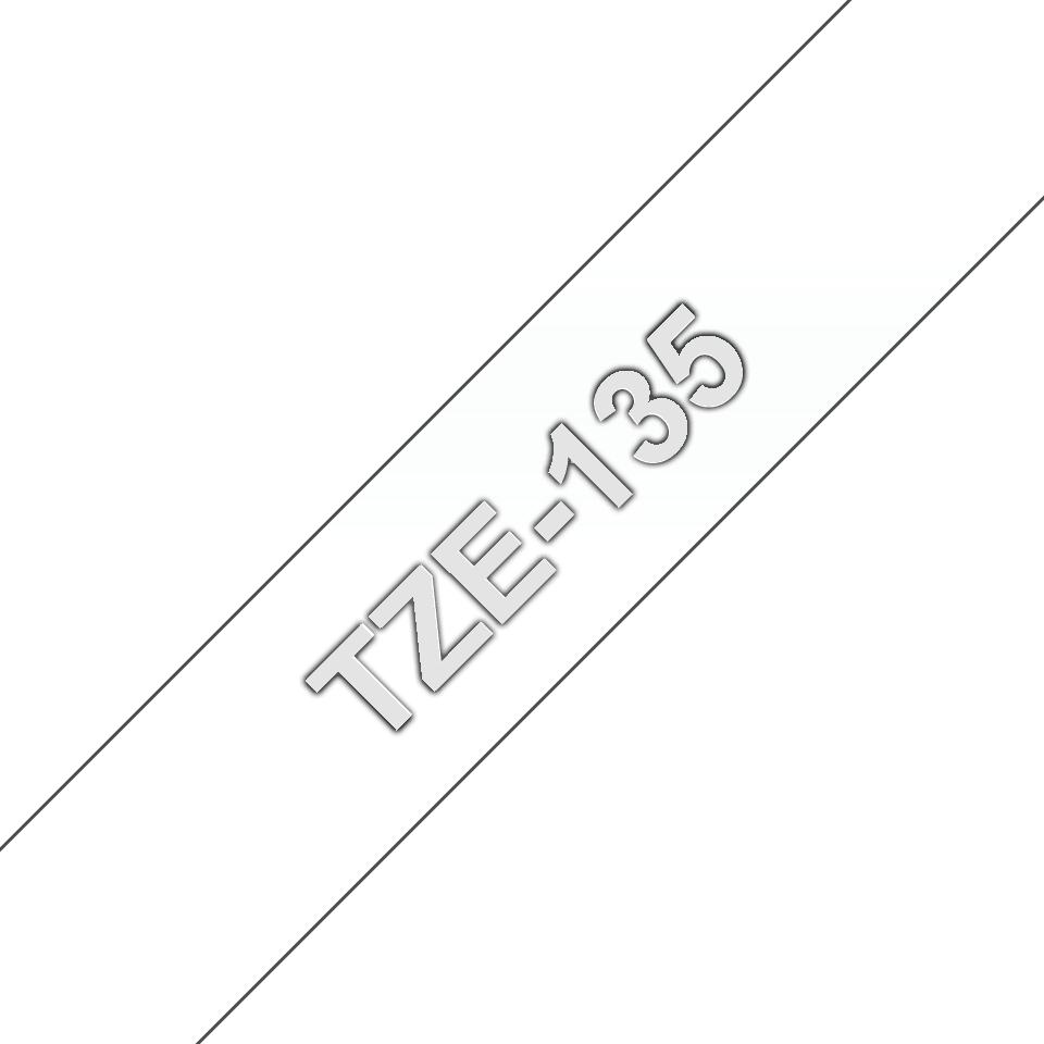 [TZe-135] ORIGINAL Brother Nastro Bianco su trasparente TZe-135 TZe-135 12 mm x 8 m, laminato