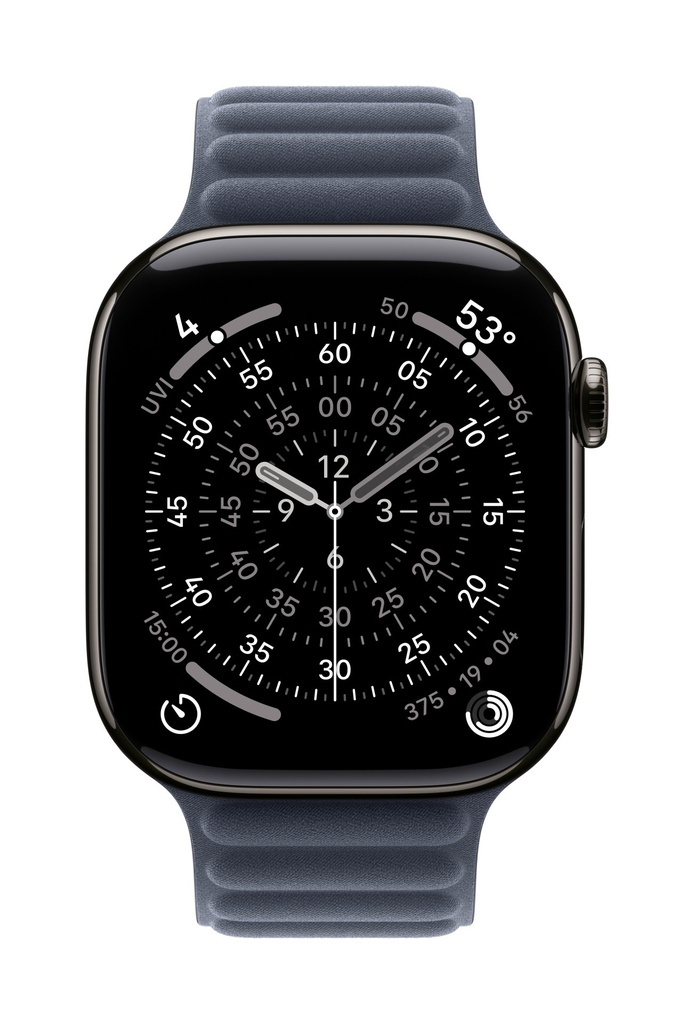 Apple Cinturino a maglie magnetico blu navy (46 mm) - S/M