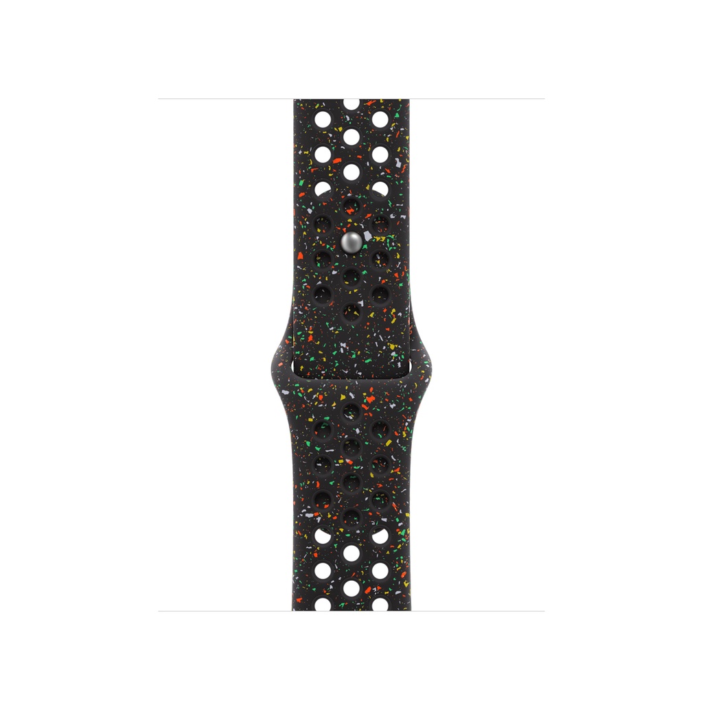 Apple MGAE4ZM/A accessorio indossabile intelligente Band Nero Alluminio, Fluoroelastomero