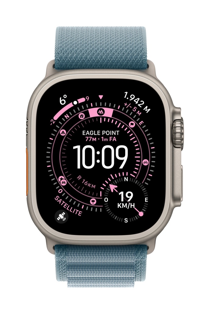 Apple Alpine Loop blu chiaro (49 mm) - Small - Titanio nero