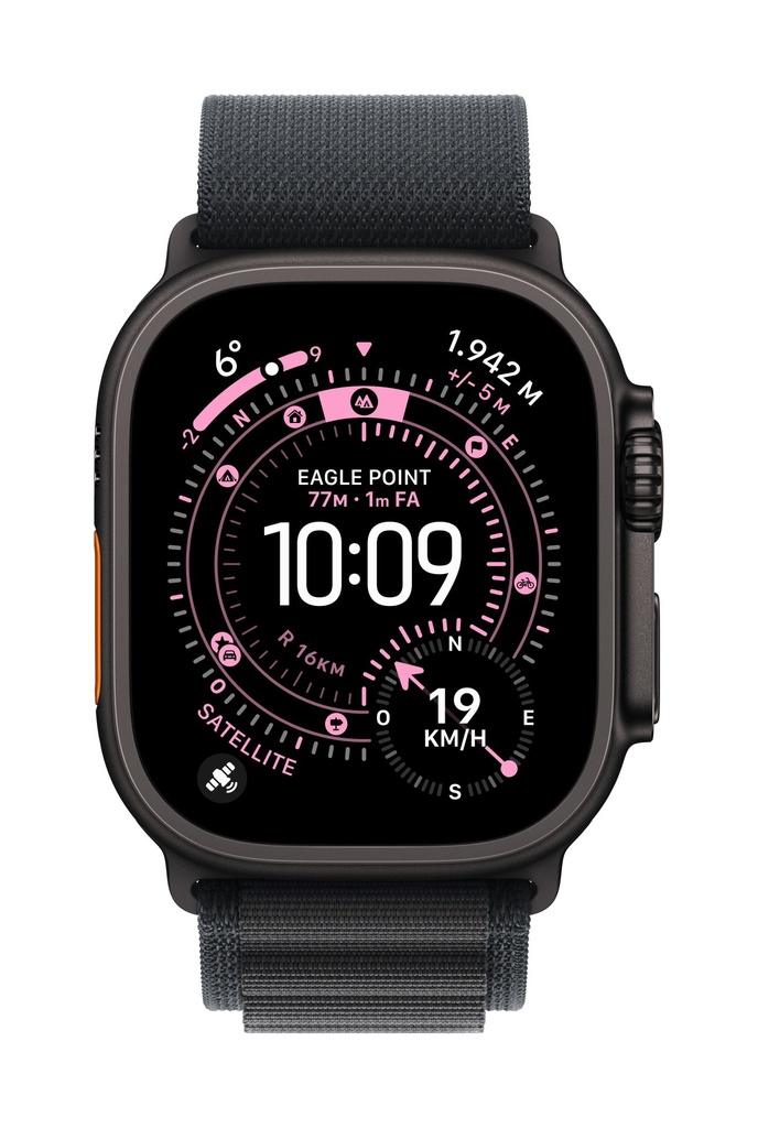 Apple Alpine Loop nero (49 mm) - Small - Titanio nero