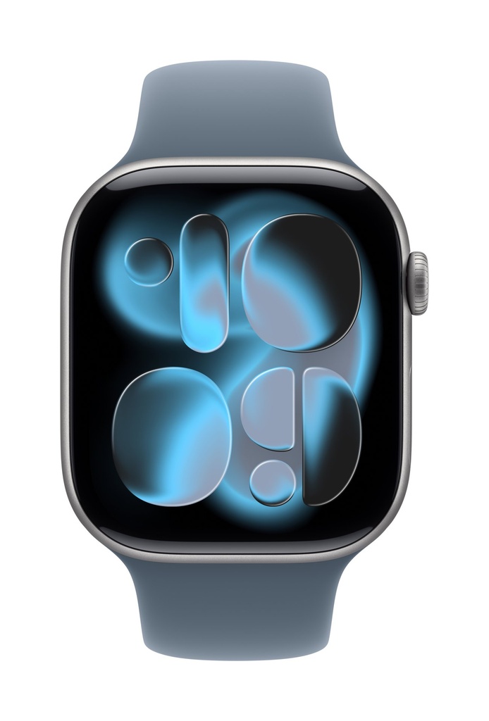 Apple Cinturino Sport blu salmastro (46 mm) - S/M