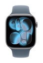 Apple Cinturino Sport blu salmastro (46 mm) - S/M