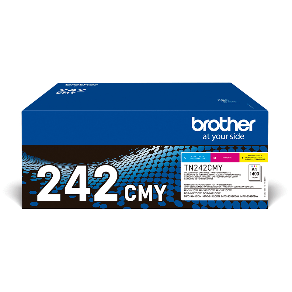 ORIGINAL Brother Multipack ciano / magenta / giallo TN-242CMY ~4200 Seiten