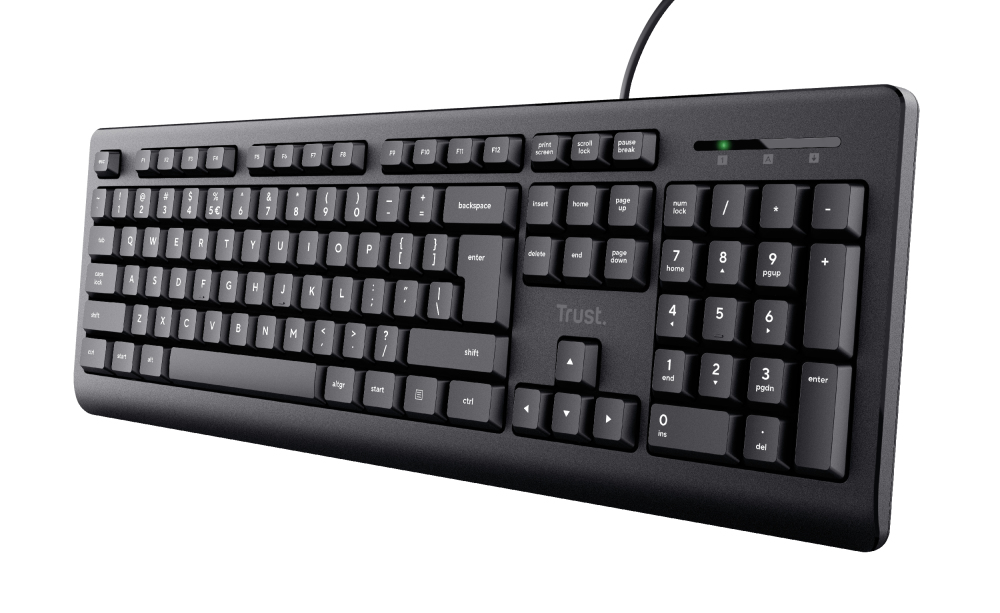Trust TK-150 tastiera Ufficio USB Francese Nero
