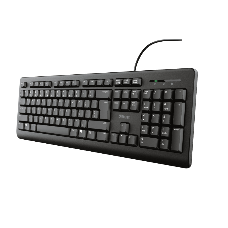 Trust TK-150 tastiera Universale USB QWERTY Inglese UK Nero