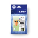 ORIGINAL Brother Multipack nero / ciano / magenta / giallo LC-3217 LC3217VALDR ~2200 Seiten