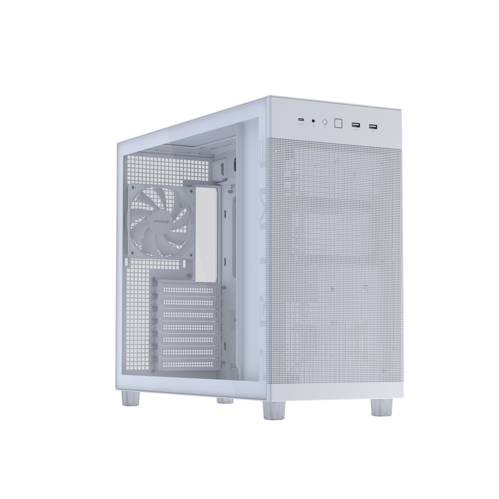 Case ASUS Prime AP303 Midi-Tower Vetro Temperato ATX Bianco