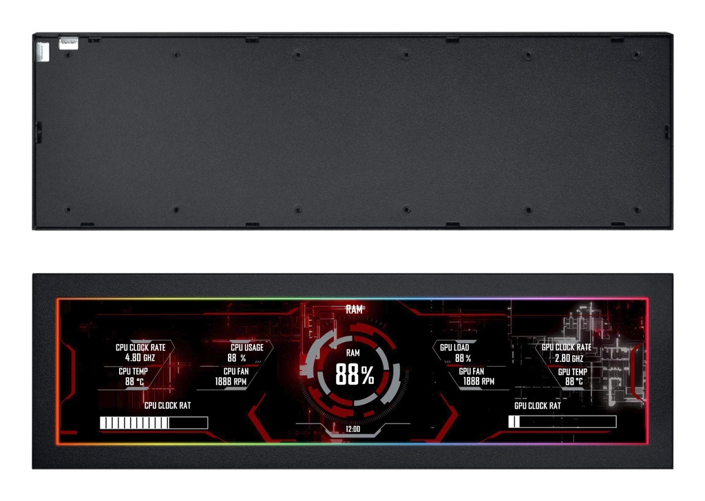 Monitor Lian Li 8.8" Universal Screen Nero