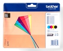 ORIGINAL Brother Multipack nero / ciano / magenta / giallo LC-223 LC223VALBPDR ~2200 Seiten 4 cartucce d'inchiostro: 1x nero, ciano, magenta, giallo