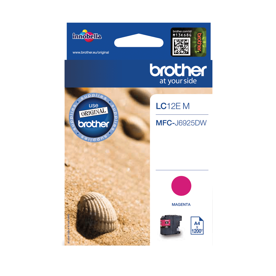 ORIGINAL Brother Cartuccia d'inchiostro magenta LC12EM LC-12E ~1200 Seiten
