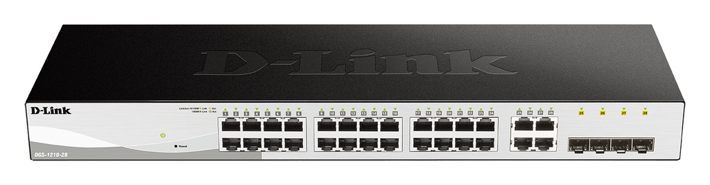 [DGS-1210-28/E] D-Link DGS-1210-28 Gestito L2/L2+ 1U Nero