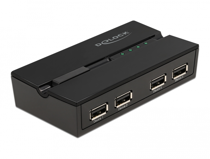 DeLOCK Interruttore USB 2.0 da 4 PC per 4 dispositivi