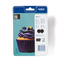 ORIGINAL Brother Multipack nero / ciano / magenta / giallo LC-123 LC123VALBPDR ~2400 Seiten 4 cartucce d'inchiostro LC123: BK+C+M+Y