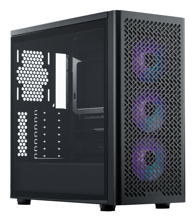 Case Cooler Master Elite 502 Mid-Tower ATX ARGB Vetro Temperato Nero